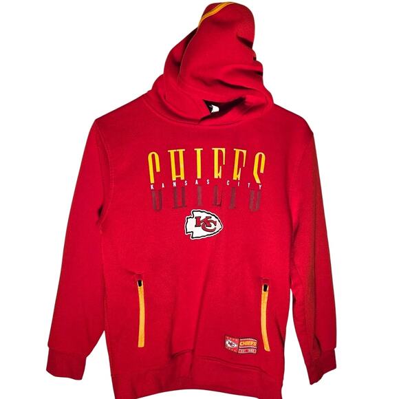 Boys 14/16 Kansas City Chiefs Red Pullover Hoodie - Picture 1 of 7